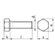 DIN 933-8.8, surub filetat total, zincat - 8x50 (25 buc./punga) 1